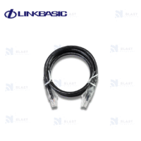 Patch Cord UTP Multfilar RJ-45 Cat6 1mt Negro Cod. CAA01-UC6-1-A