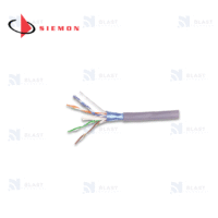 Cable Siemon F/UTP Sólido 4P Cat 6A 23AWG LSZH, IEC 60332-1 / IEC 60332-3, Violeta (Rx305mt)