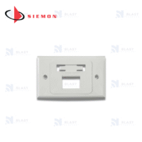 58 Placa de pared 2 Puertos MAX Horizontal Blanca- Cod. MX-HFP-02-02B