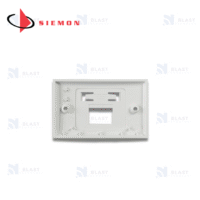 59 Placa de pared 2 Puertos MAX Horizontal Blanca- Cod. MX-HFP-02-02B