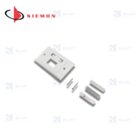 60 Placa de pared 2 Puertos MAX Horizontal Blanca- Cod. MX-HFP-02-02B