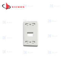 FACEPLATE VERTICAL 2 PUERTOS Cod. MX-FP-S-02-02B