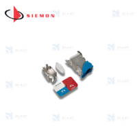 Jack RJ-45 Cat6A Apantallado Z-MAX color azul. Cod. Z6A-45-S06B