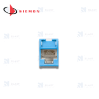 Jack RJ-45 Cat6A Apantallado Z-MAX color azul. Cod. Z6A-45-S06B